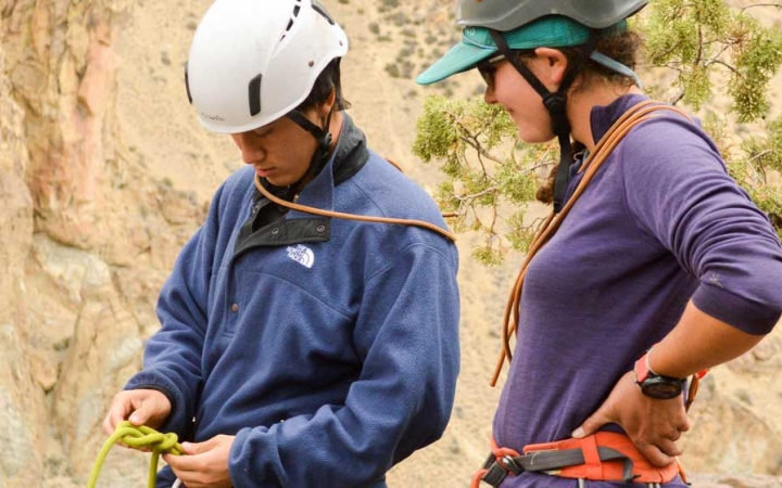rock climbing instruction for adults